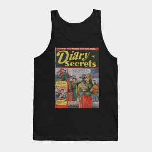 Vintage Romance Comic Book Cover Tank Top